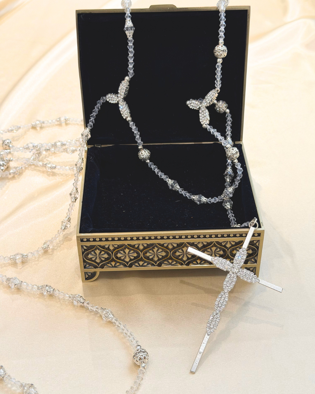 Lazo cristal diamante