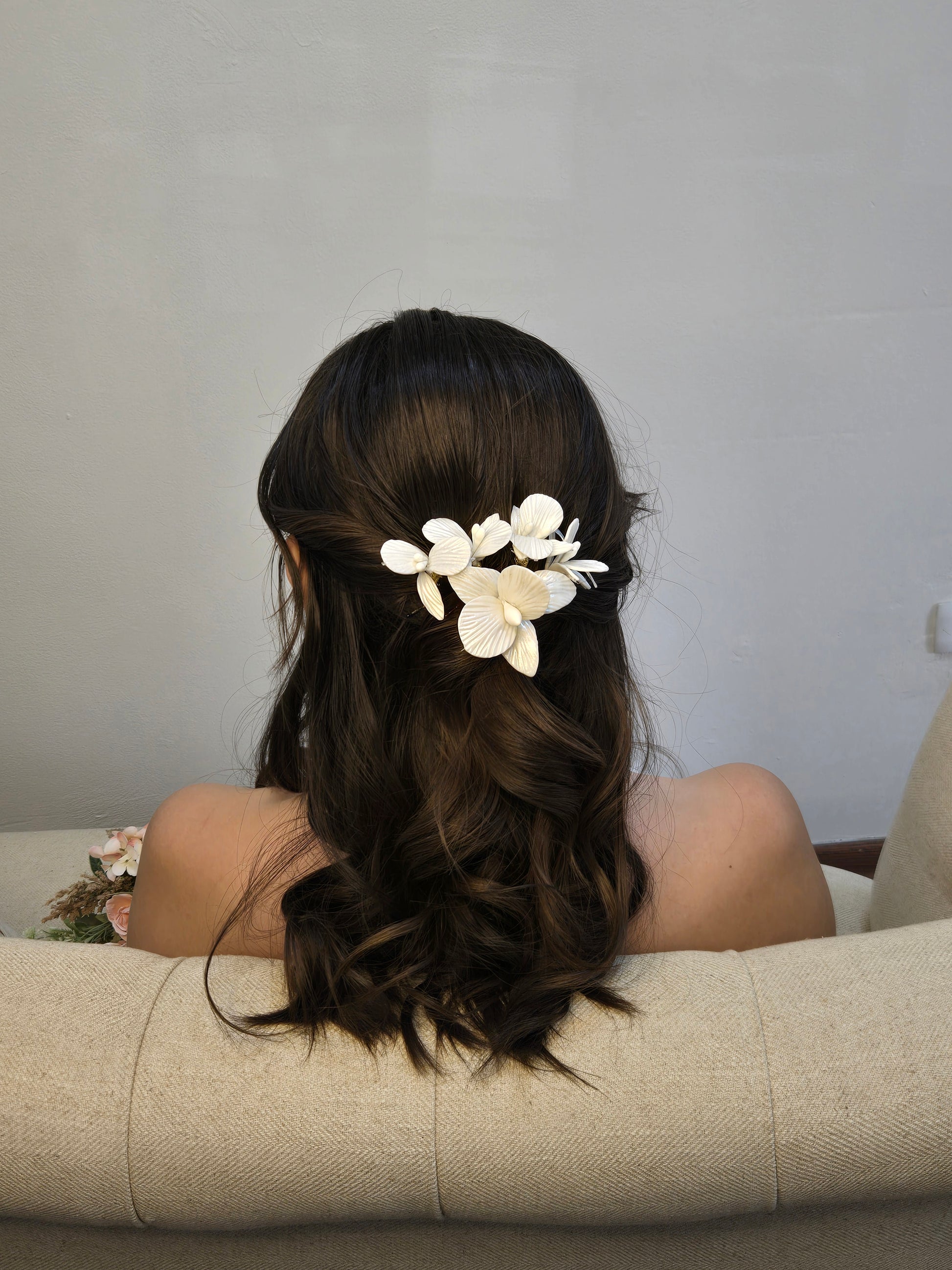 Orquillas flores cow set de 6